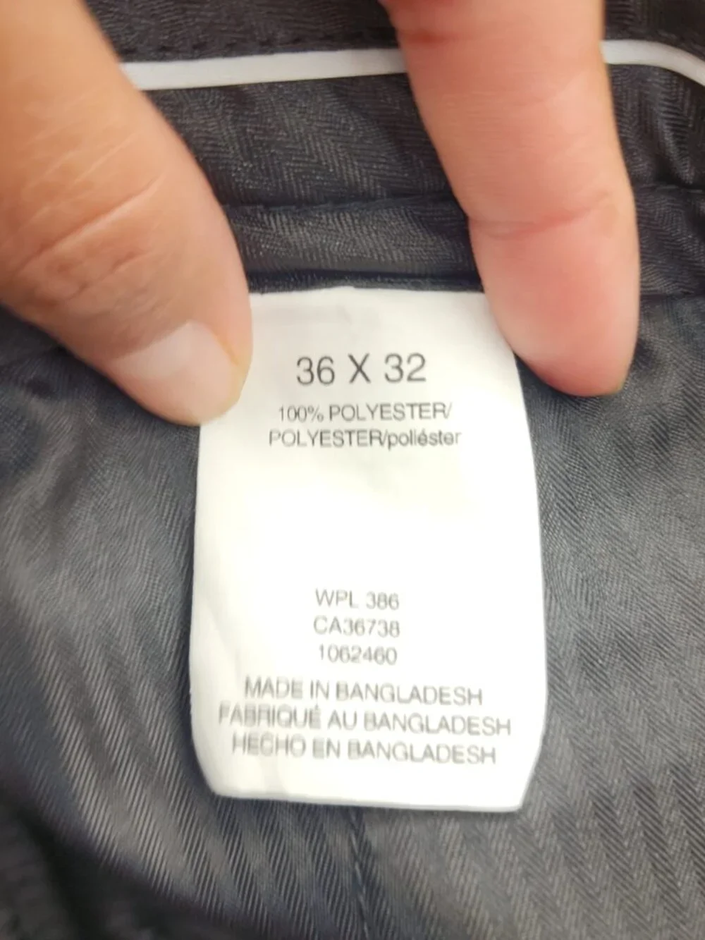 Haggar Slim Straight All Day Comfort Dress Pants Men 36x32 Dark Gray Charcoal - Picture 6 of 12